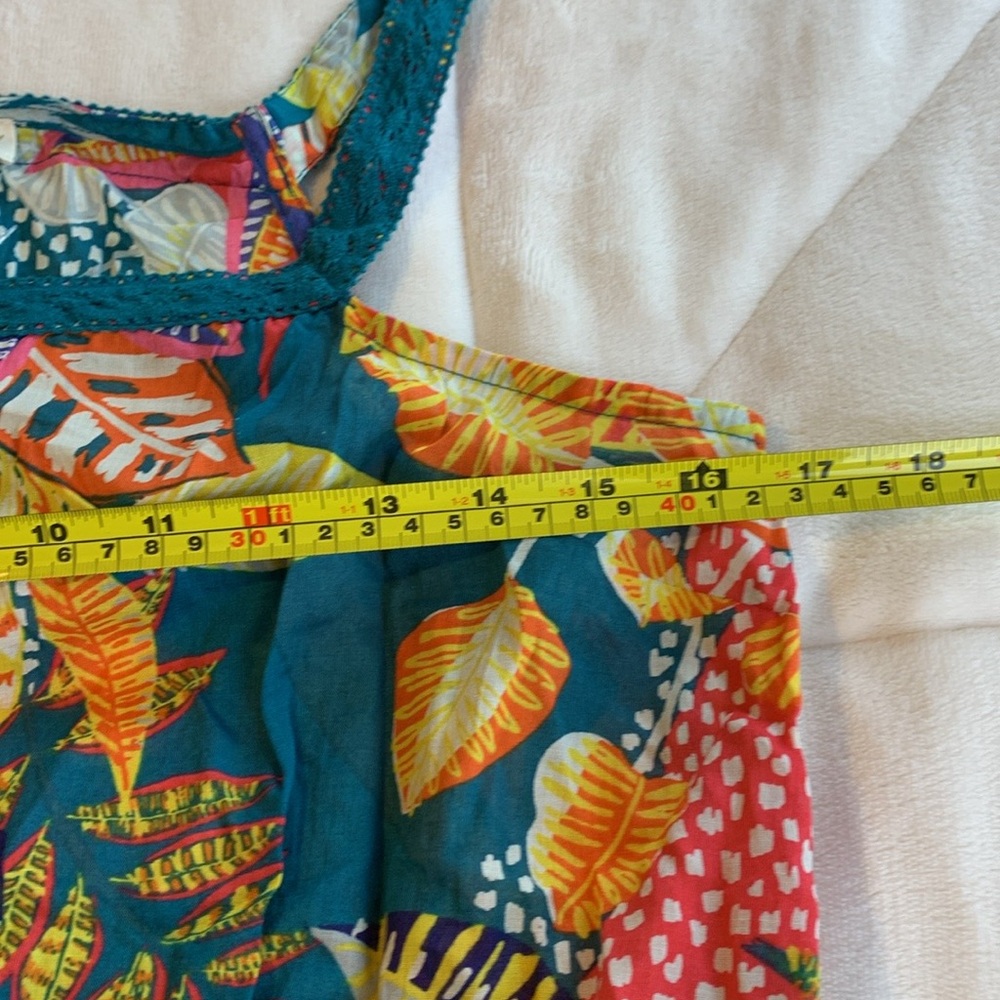 NWOT Cynthia Rowley Crop Top Tank -  Botanical Pattern - Picture 6 of 8